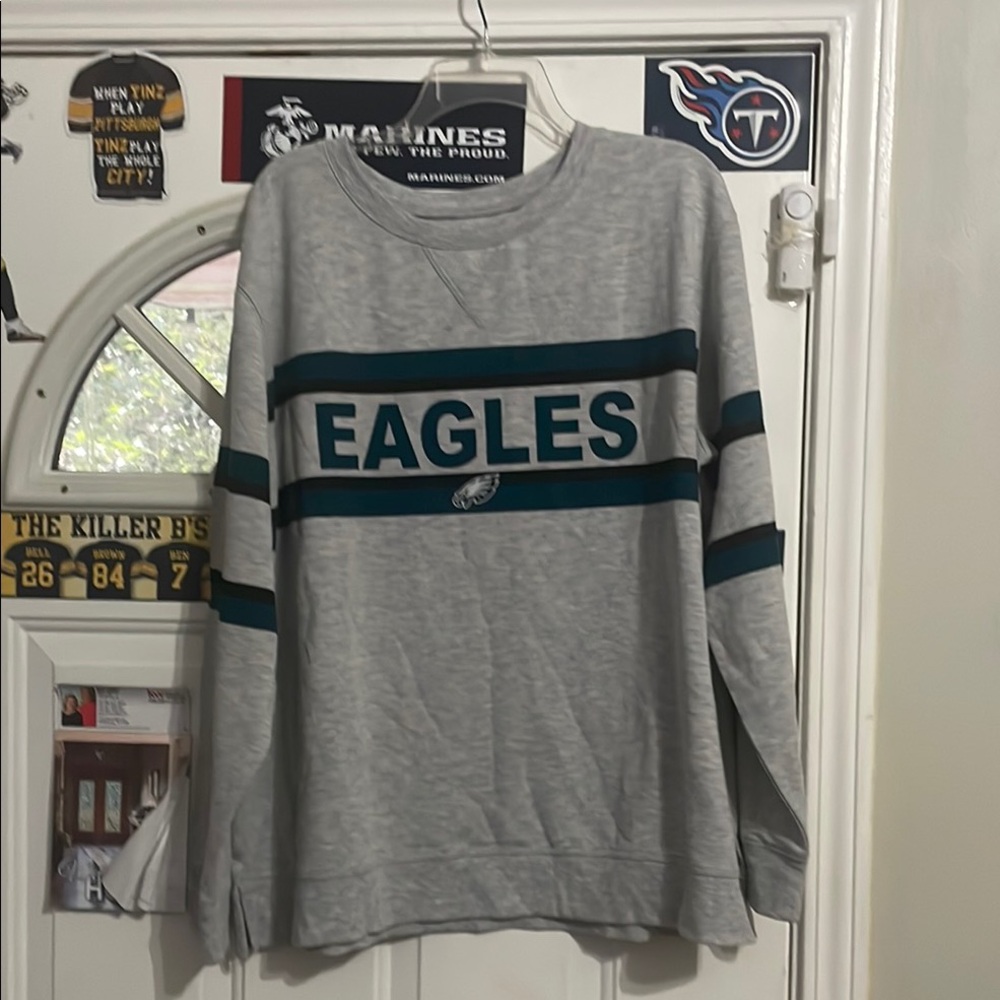 NFL Gray Eagles Sweatshirt. NWOT